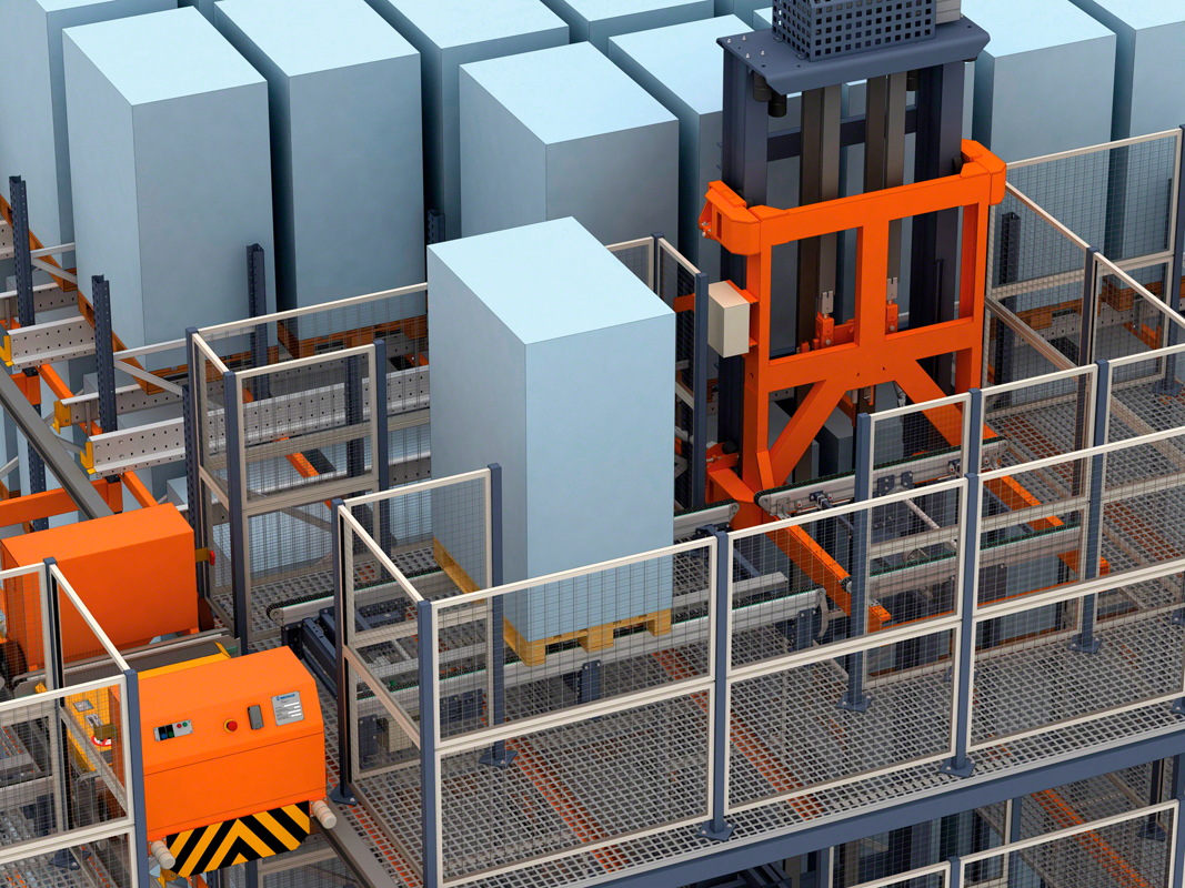 Pallet Shuttle automatique avec navette : grande capacité de stockage et un nombre élevé de cycles