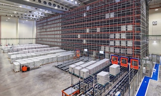 Pallet Shuttle Automatique dans l’entrepôt d’Herba Ricemills (Ebro Foods)